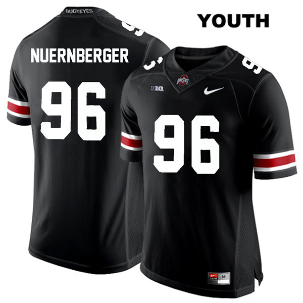 Ohio State Buckeyes Youth Sean Nuernberger #96 White Number Black Authentic Nike College NCAA Stitched Football Jersey KE19O87FP